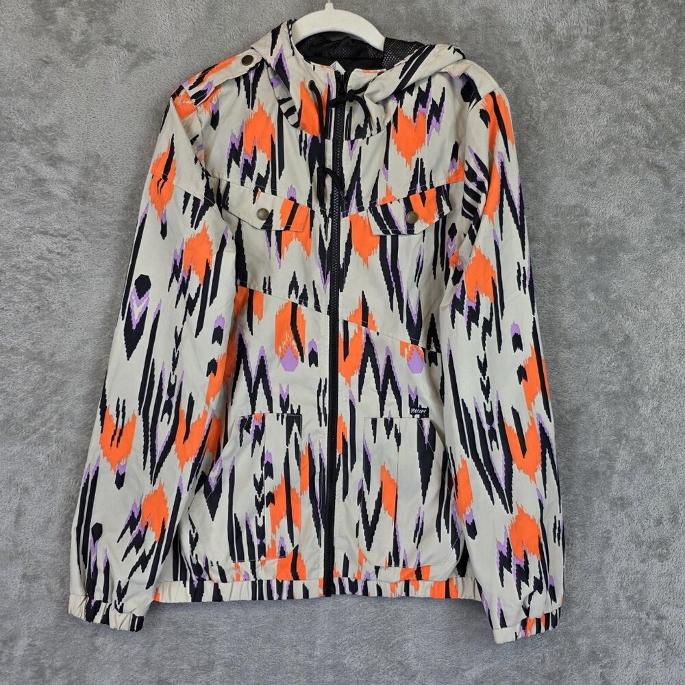 Volcom Jacket Womens Medium Multi Enemy Lines Hoo… - image 1